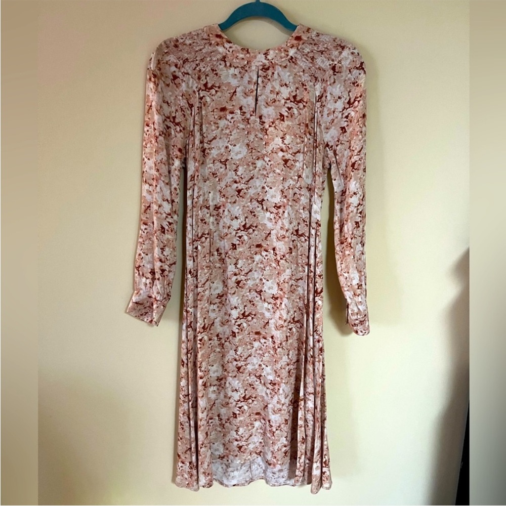 DownEast Pink/Coral Floral Midi Juliet Dress